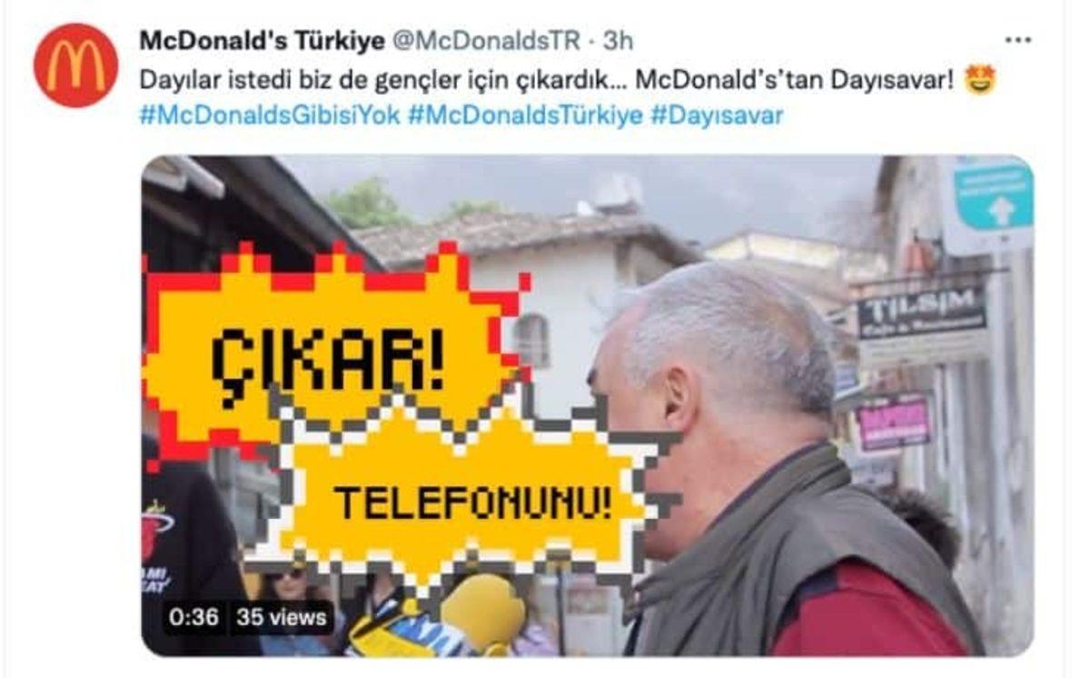 McDonald’s’ın Yayınladıktan Kısa Bir Süre Sonra Kaldırdığı ’Dayısavar’ Videosu Sosyal Medyada Viral Oldu