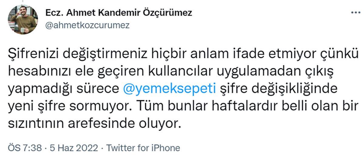 Yemeksepeti Hakkında Yeni Veri Sızıntısı İddiası: Kayıtlı Kredi Kartlarıyla Habersizce Siparişler Veriliyor