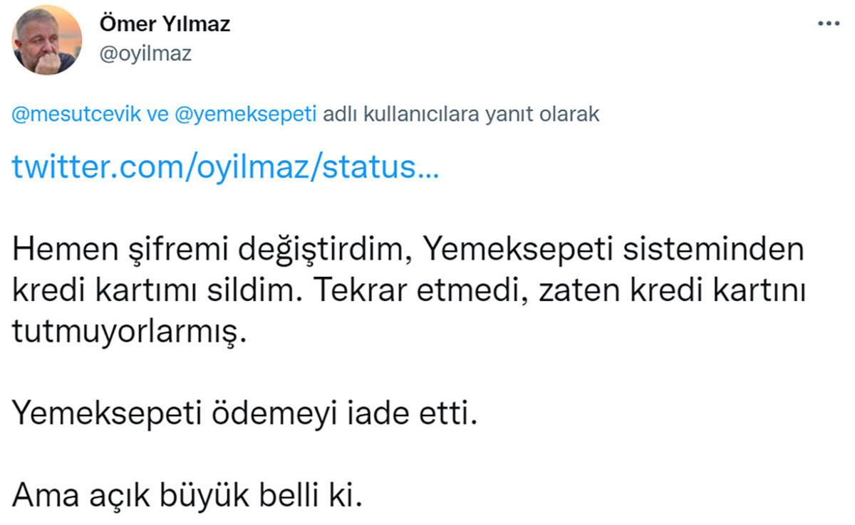 Yemeksepeti Hakkında Yeni Veri Sızıntısı İddiası: Kayıtlı Kredi Kartlarıyla Habersizce Siparişler Veriliyor