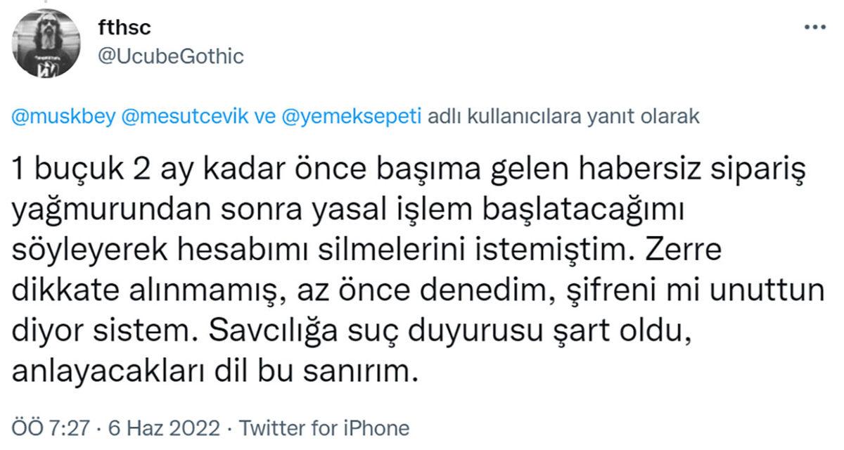 Yemeksepeti Hakkında Yeni Veri Sızıntısı İddiası: Kayıtlı Kredi Kartlarıyla Habersizce Siparişler Veriliyor