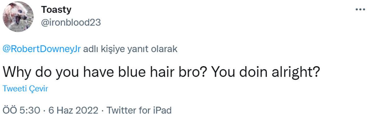 Emekli Iron Man Robert Downey Jr., ’Mavi Saçlı’ Yeni Stiliyle Sosyal Medyada Viral Oldu