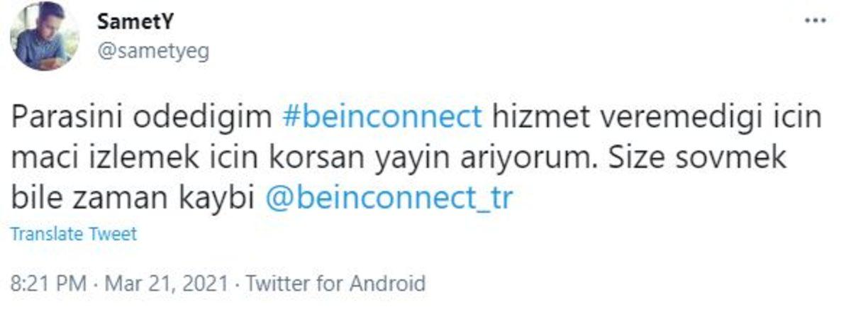 Beşiktaş - Fenerbahçe Maçında Yayını Çöken beIN CONNECT Sosyal Medyada Büyük Eleştirilere Maruz Kaldı