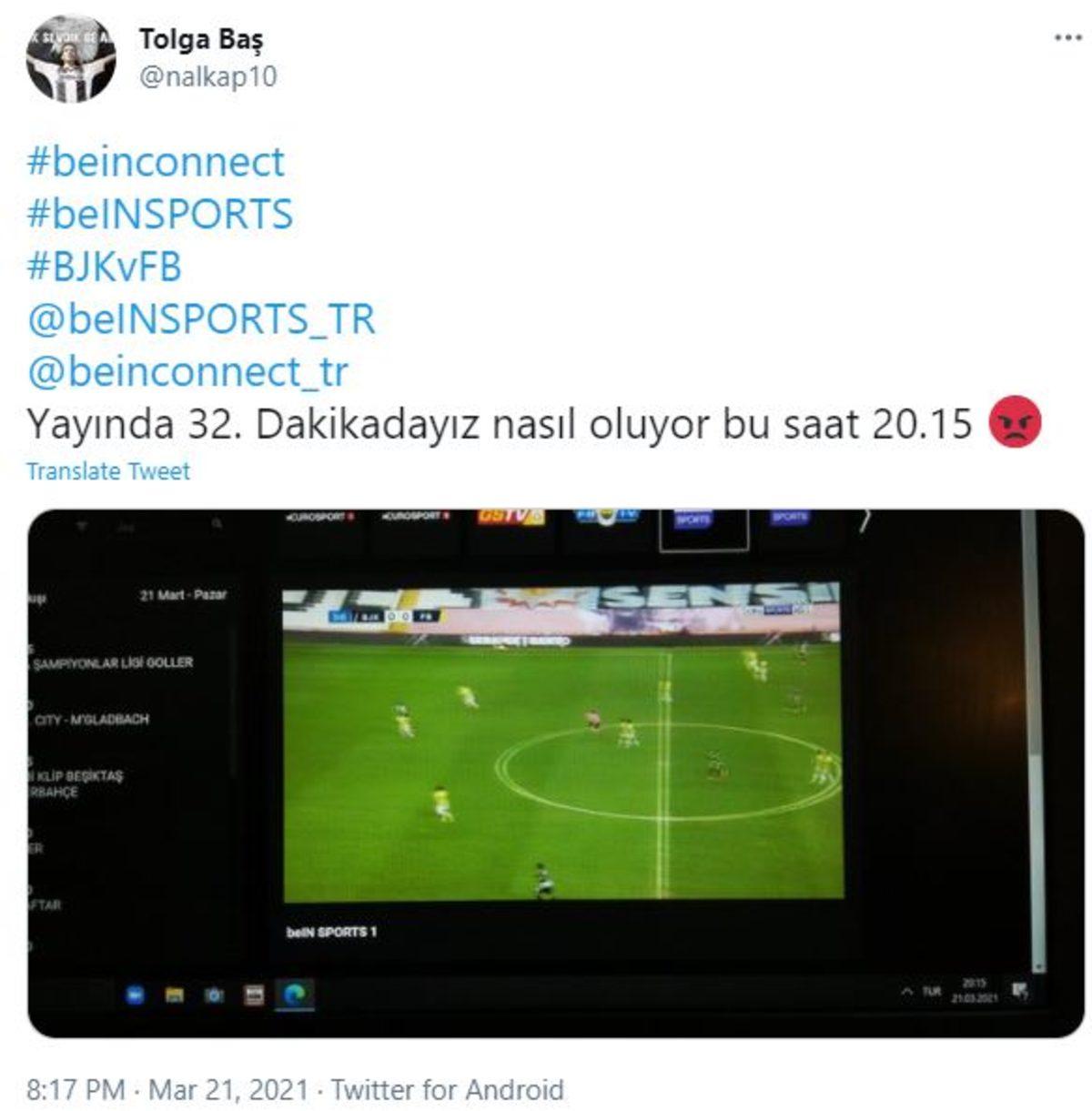 Beşiktaş - Fenerbahçe Maçında Yayını Çöken beIN CONNECT Sosyal Medyada Büyük Eleştirilere Maruz Kaldı
