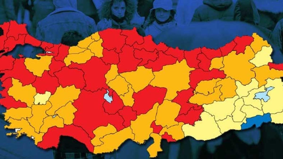 Koronavirüs Risk Haritasında 81 İlden Sadece Bir Tanesi ’Mavi’ Renk Kaldı