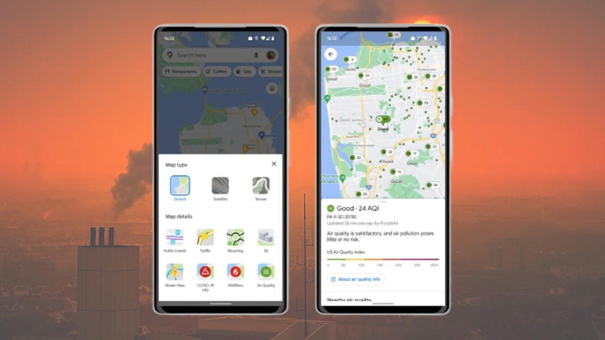 Google Haritalar Artık Gitmek İstediğiniz Yerin Hava Kalitesini de Gösterecek