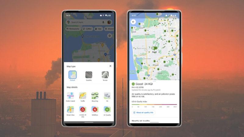 Google Haritalar Artık Gitmek İstediğiniz Yerin Hava Kalitesini de Gösterecek