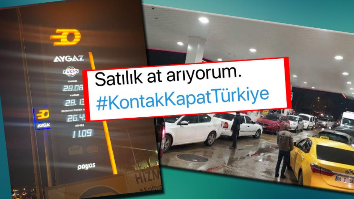 Benzin Fiyatları Uçtu, "#KontakKapatTürkiye" Twitter’da Gündem Oldu: İşte Paylaşımlar