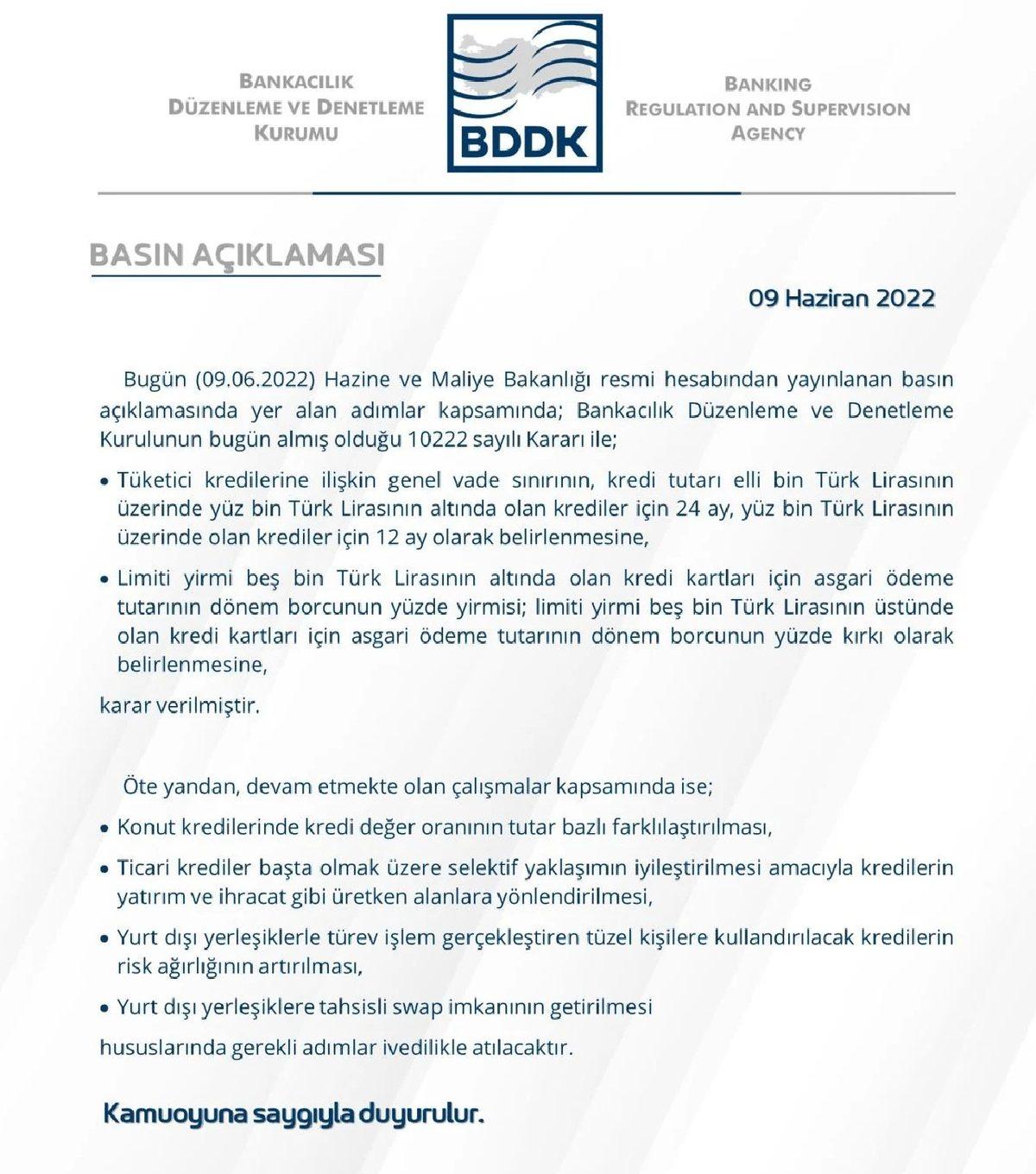 25 Bin TL Üzeri Limitli Kredi Kartlarında Asgari Ödeme Tutarı 2 Katına Çıkarıldı