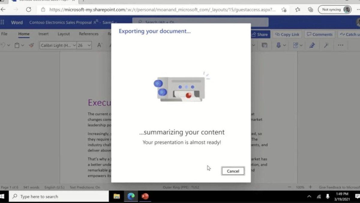 Microsoft, Word Belgelerinizi PowerPoint Sunumlarına Dönüştürebilecek Yeni Özelliğini Yayınladı