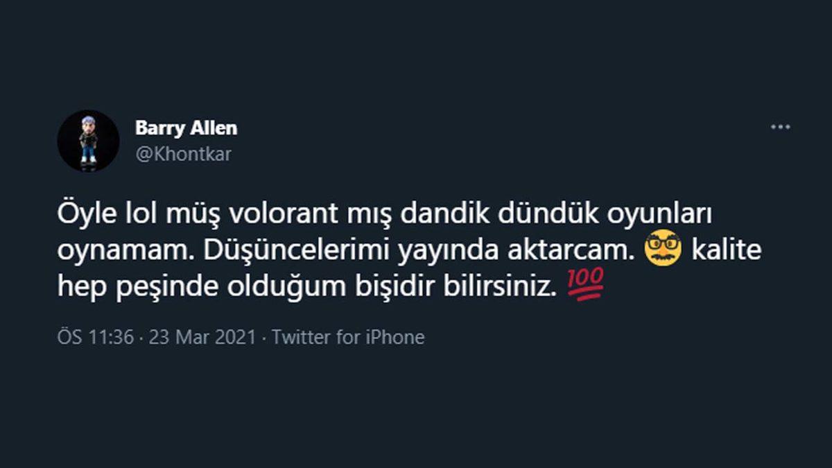 LoL ve Valorant İçin ’Dandik Dundik Oyunlar’ Diyen Rapçi Khontkar’a E-spor Sunucusundan Cevap