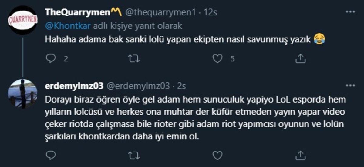 LoL ve Valorant İçin ’Dandik Dundik Oyunlar’ Diyen Rapçi Khontkar’a E-spor Sunucusundan Cevap