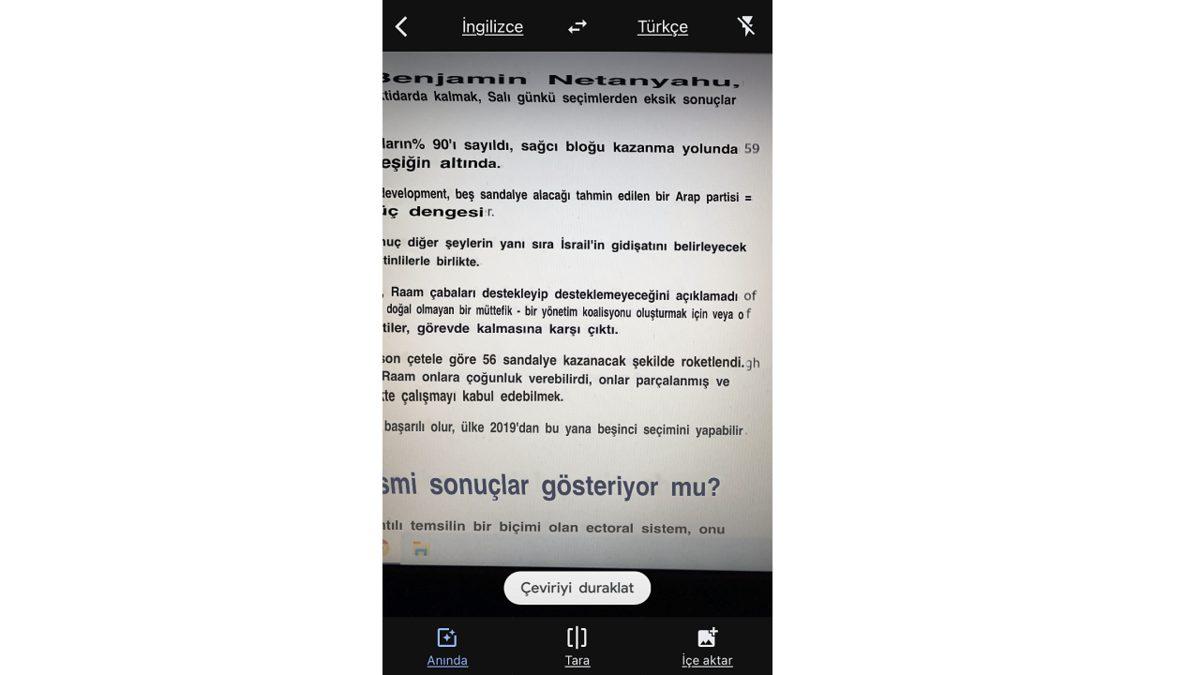 Telefonun Kamerası ile Nasıl Görsel Çeviri Yapılır?