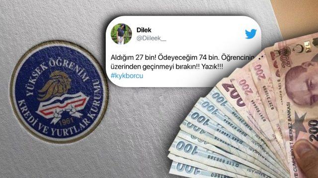 KYK Borçlarının Geri Ödeme Tutarları Sosyal Medyada Gündem Oldu: 40 Bin TL Krediye 150 Bin Lira Borç!