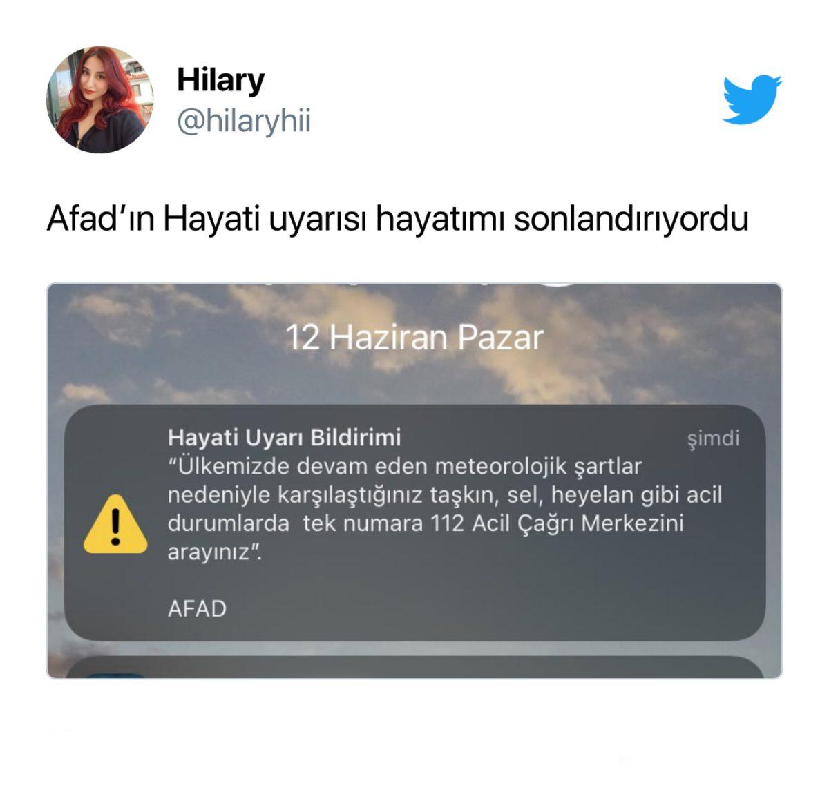 AFAD, Acil Durum Bildirimiyle Vatandaşları Uyardı