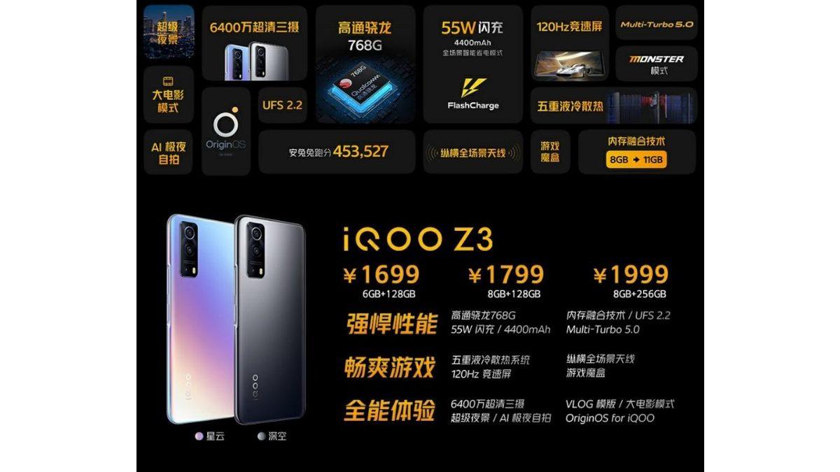 Fiyatına Göre Bomba Özellikler Sunan Akıllı Telefon IQOO Z3 Duyuruldu