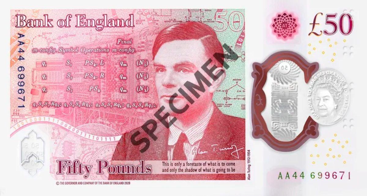 Biz Onu Daha Önce Yaptık: İngiltere’nin Yeni Banknotu, Alan Turing’e Göndermelerle Dolu