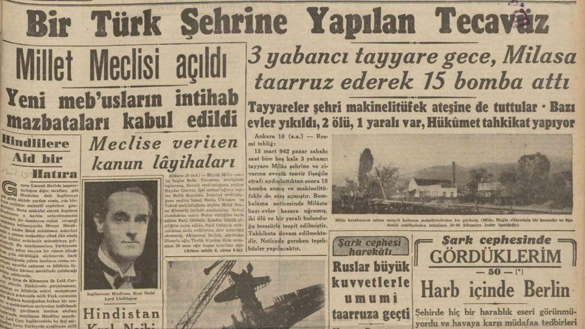 Türkiye’yi Sinsi Bir Yöntemle II. Dünya Savaşı’na Sokmak İsteyen İngiltere’nin Milas İlçemizi Bombaladığı Gizemli Olay