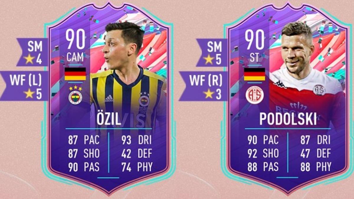 FIFA 21, Fenerbahçeli Mesut Özil ve Antalyasporlu Podolski İçin 90 Reytingli Ultimate Team KKG Yayınladı