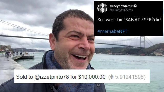 Cüneyt Özdemir’in Tweeti, Bir Kişi Tarafından 10 Bin Dolara Satın Alındı