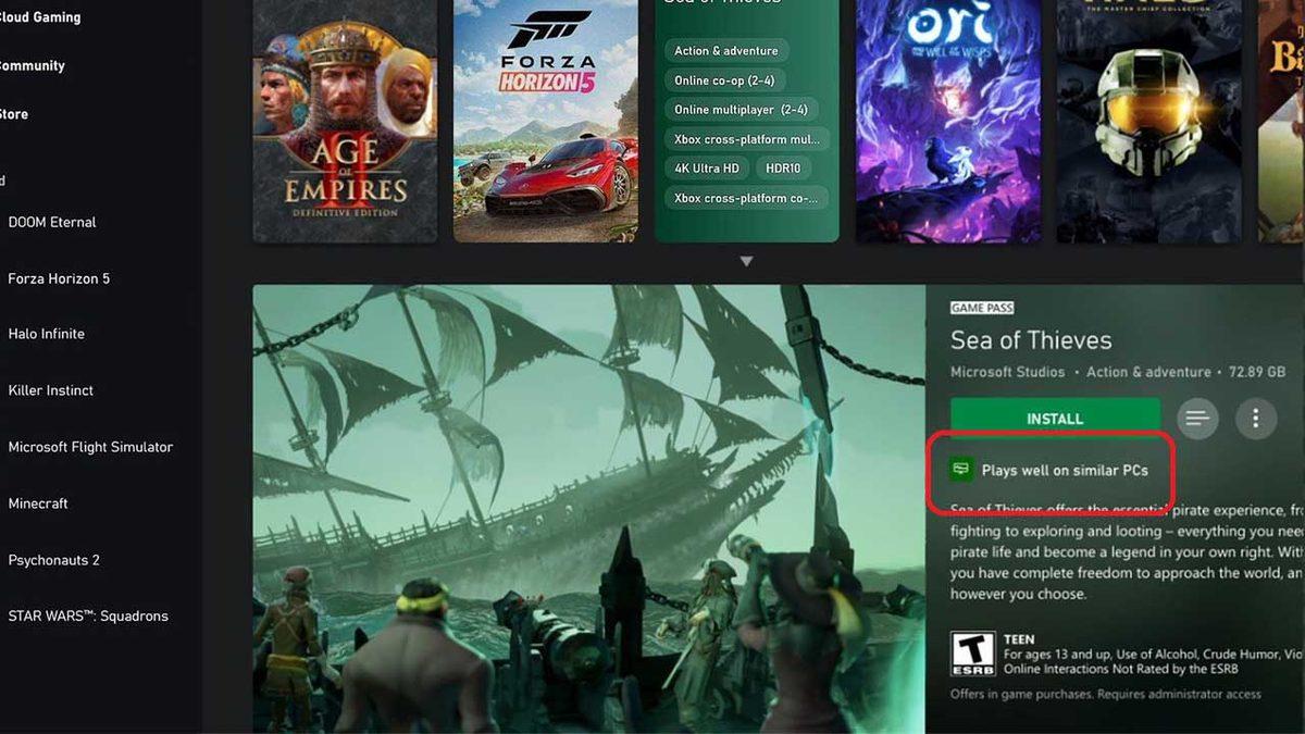 Xbox Uygulaması, Bilgisayarınızın İstediğiniz Oyunu Çalıştırıp Çalıştıramayacağını Gösterecek