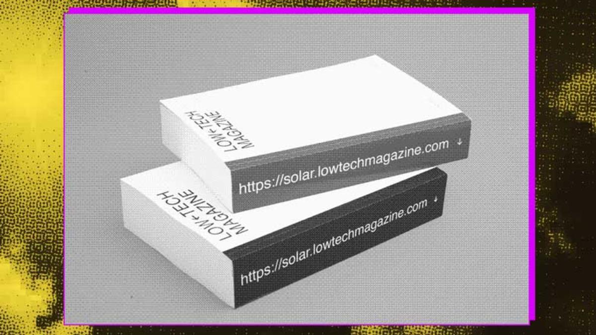 Yüzde 100 Güneş Enerjisiyle Çalışan İnternet Sitesi: Low-tech Magazine