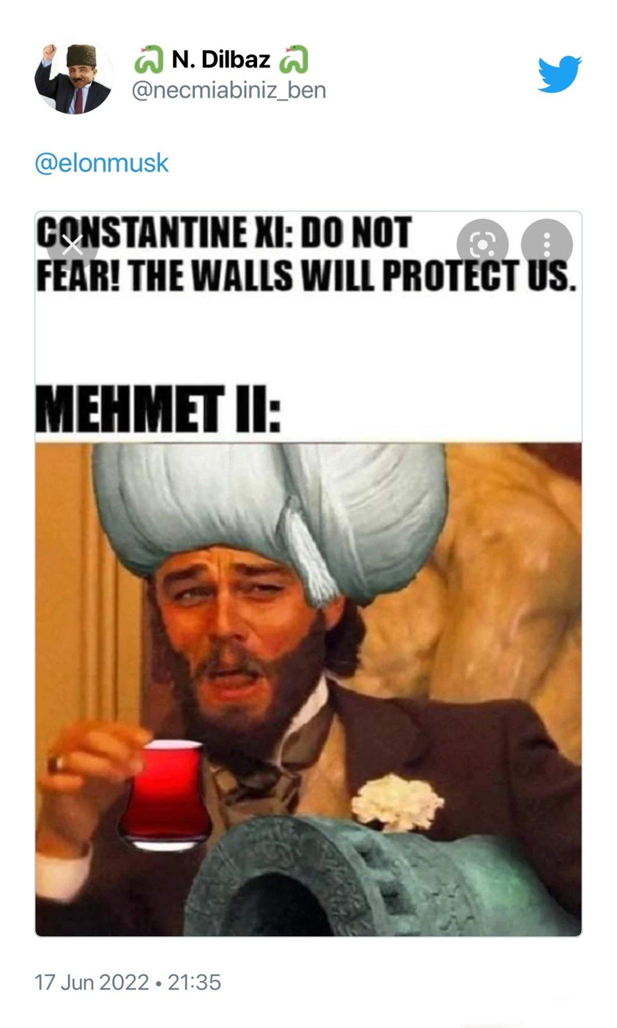 Elon Musk’ın İstanbul’un Fethine Gönderme Yaptığı Paylaşım Sosyal Medyada Viral Oldu