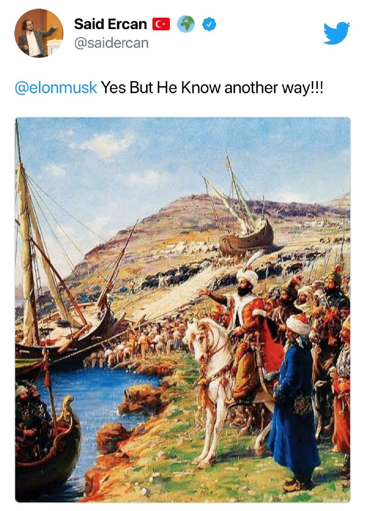 Elon Musk’ın İstanbul’un Fethine Gönderme Yaptığı Paylaşım Sosyal Medyada Viral Oldu