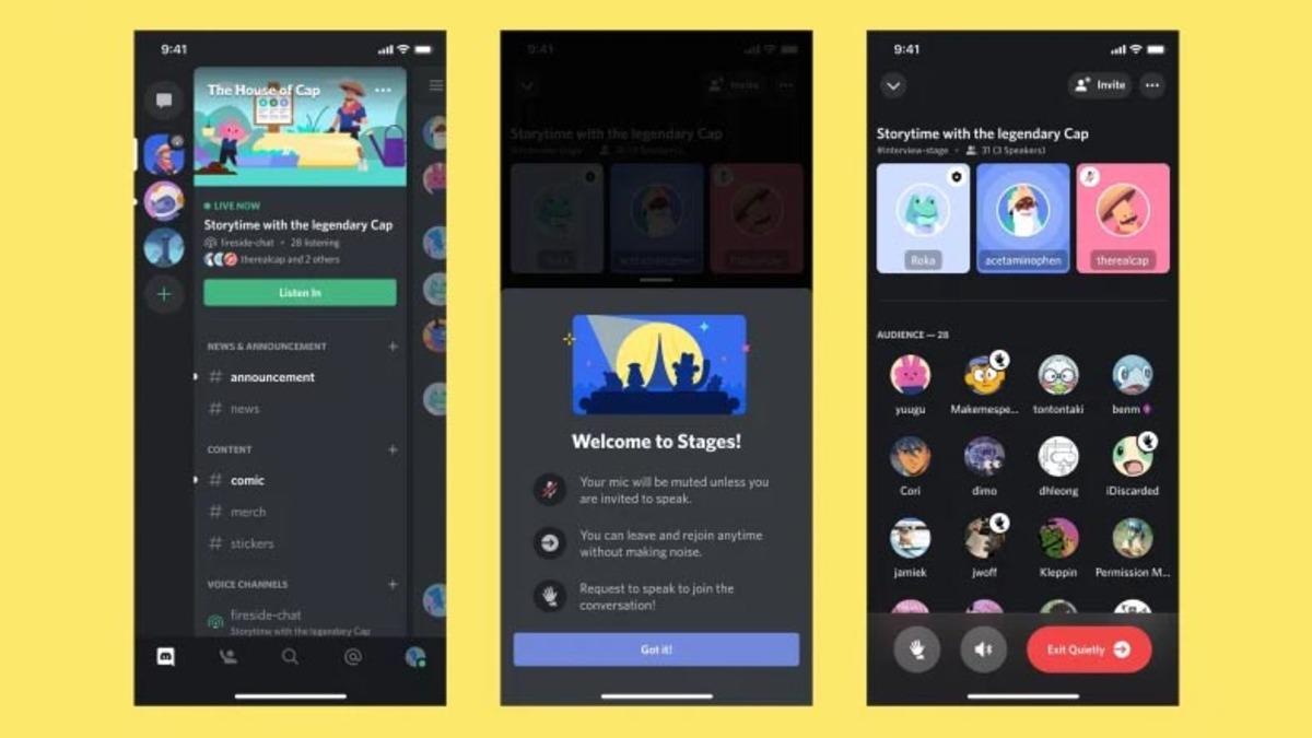 Discord, Clubhouse Kopyası Özelliği ’Stage Channels’ı Kullanıma Sundu