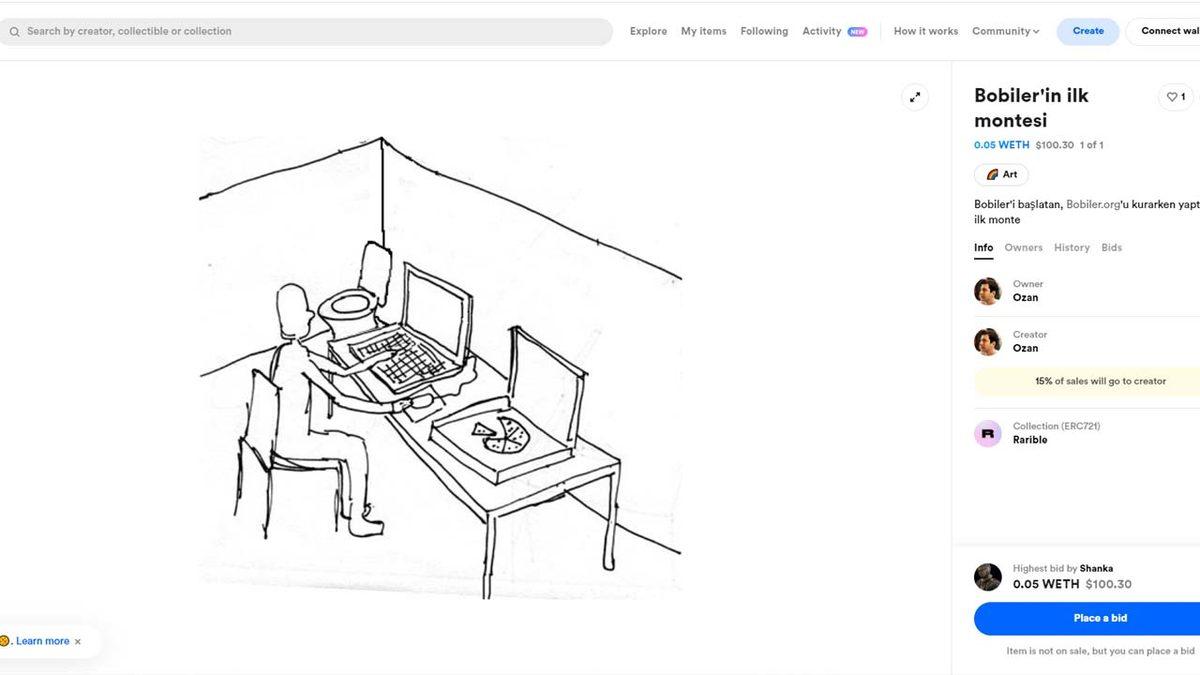 Bobiler.org’da Yapılan İlk Paylaşım, NFT Haline Getirilerek Satışa Çıkarıldı