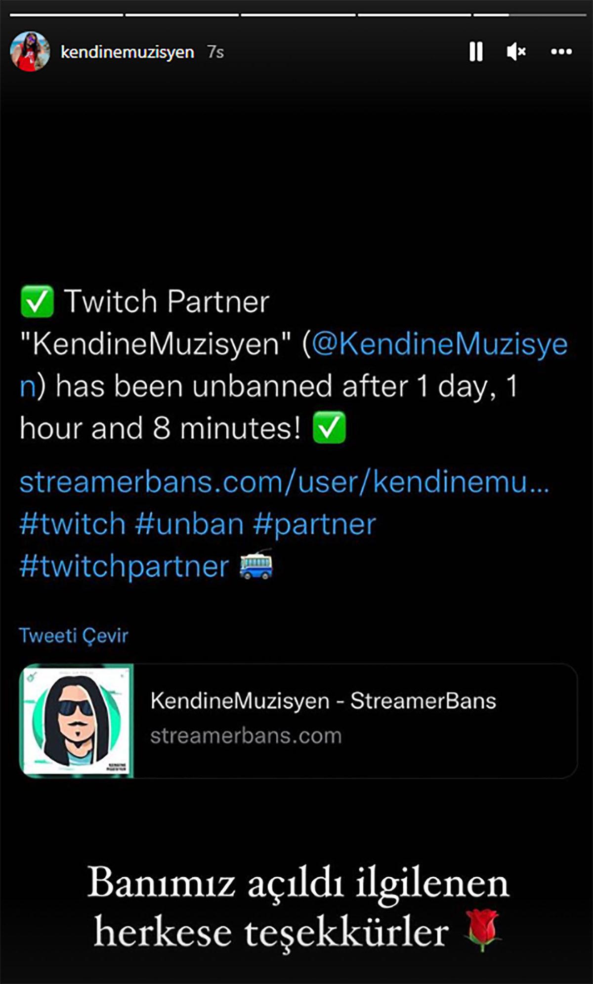 Kendine Müzisyen, Twitch’ten Banlandı: Hayranlarını Sevindiren Açıklama Geldi!