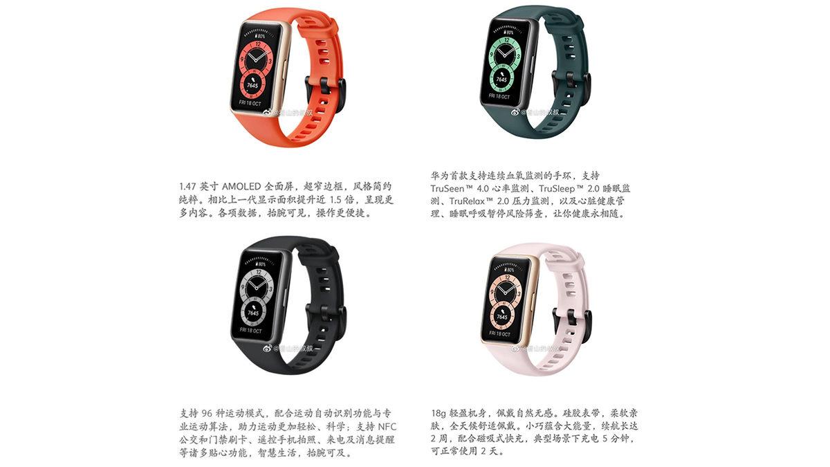 Yakında Tanıtılacak Huawei Band 6’nın Özellikleri Ortaya Çıktı