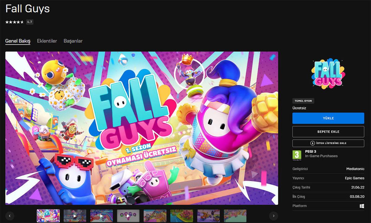 Fall Guys Tamamen Ücretsiz Oldu: Steam’den Kalıcı Olarak Kaldırıldı!