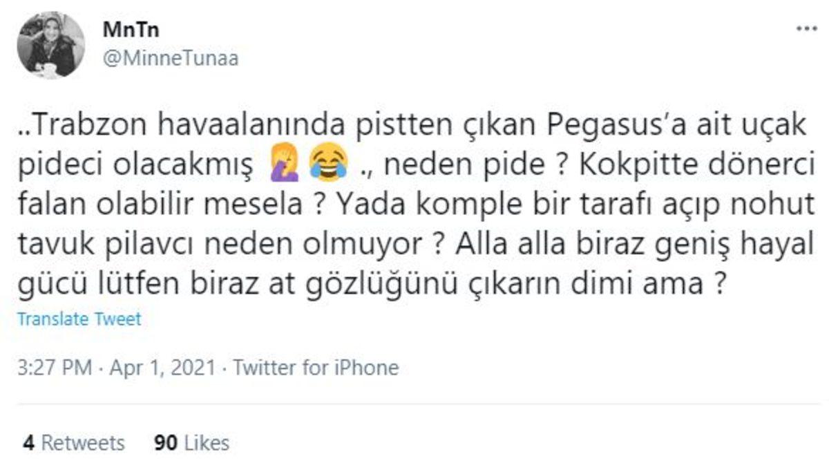 Trabzon’da Pistten Çıkan Uçağın Pide Salonu Olmasına Sosyal Medyadan Gelen Tepkiler