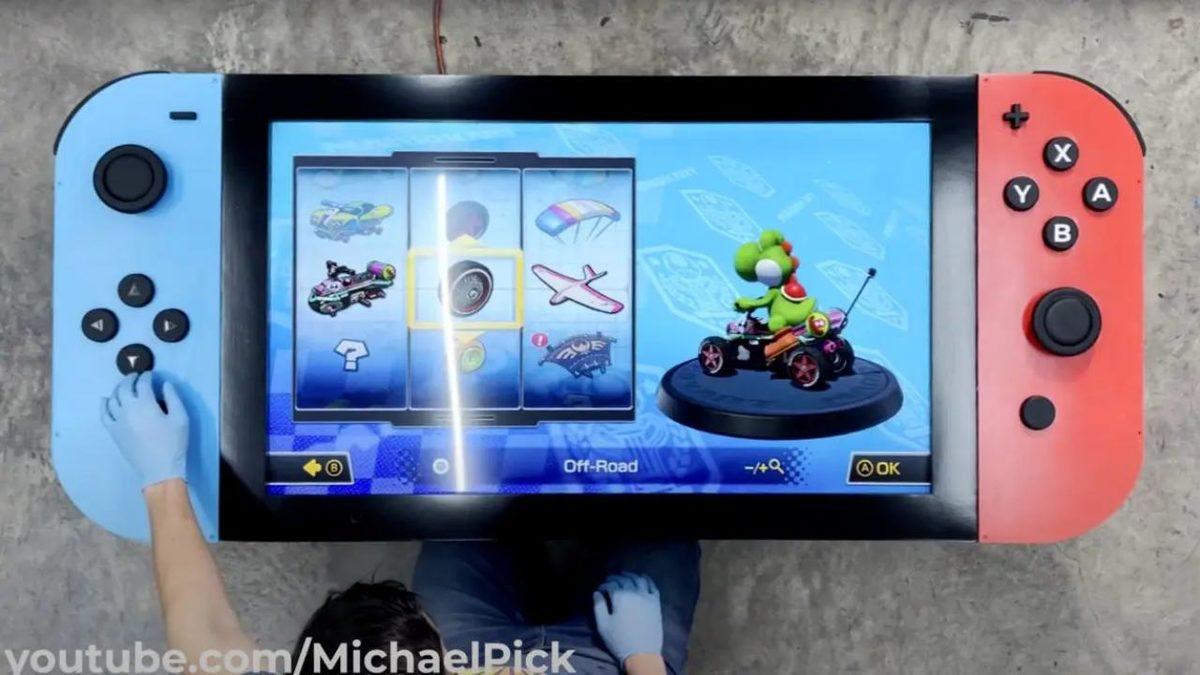 Bir YouTuber, Kendi İmkanlarıyla Dünyanın En Büyük Nintendo Switch’ini Tasarladı [Video]