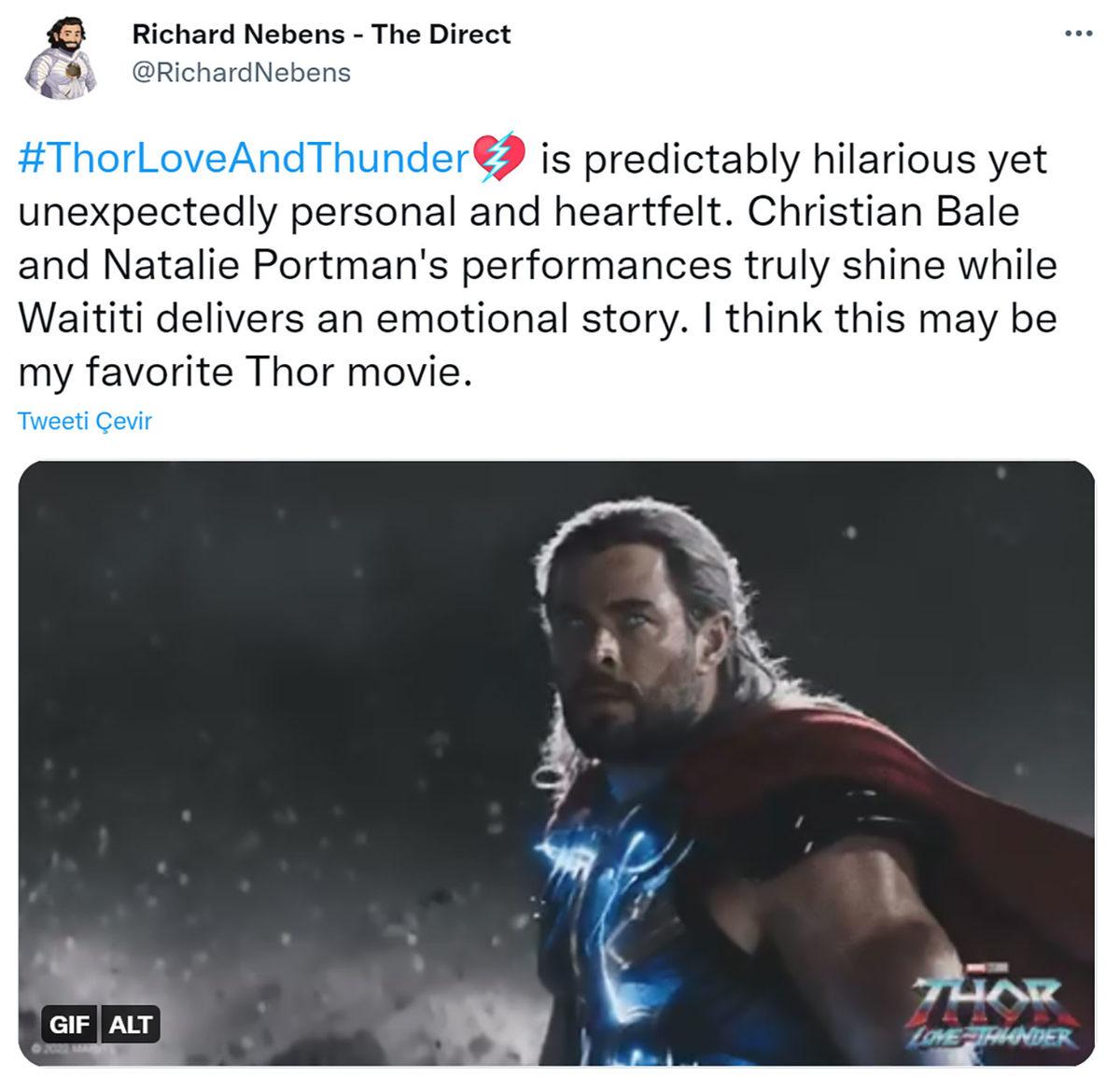 Thor: Love and Thunder Filminden İlk Tepkiler Geldi: En İyi Thor Filmi Olabilir mi?