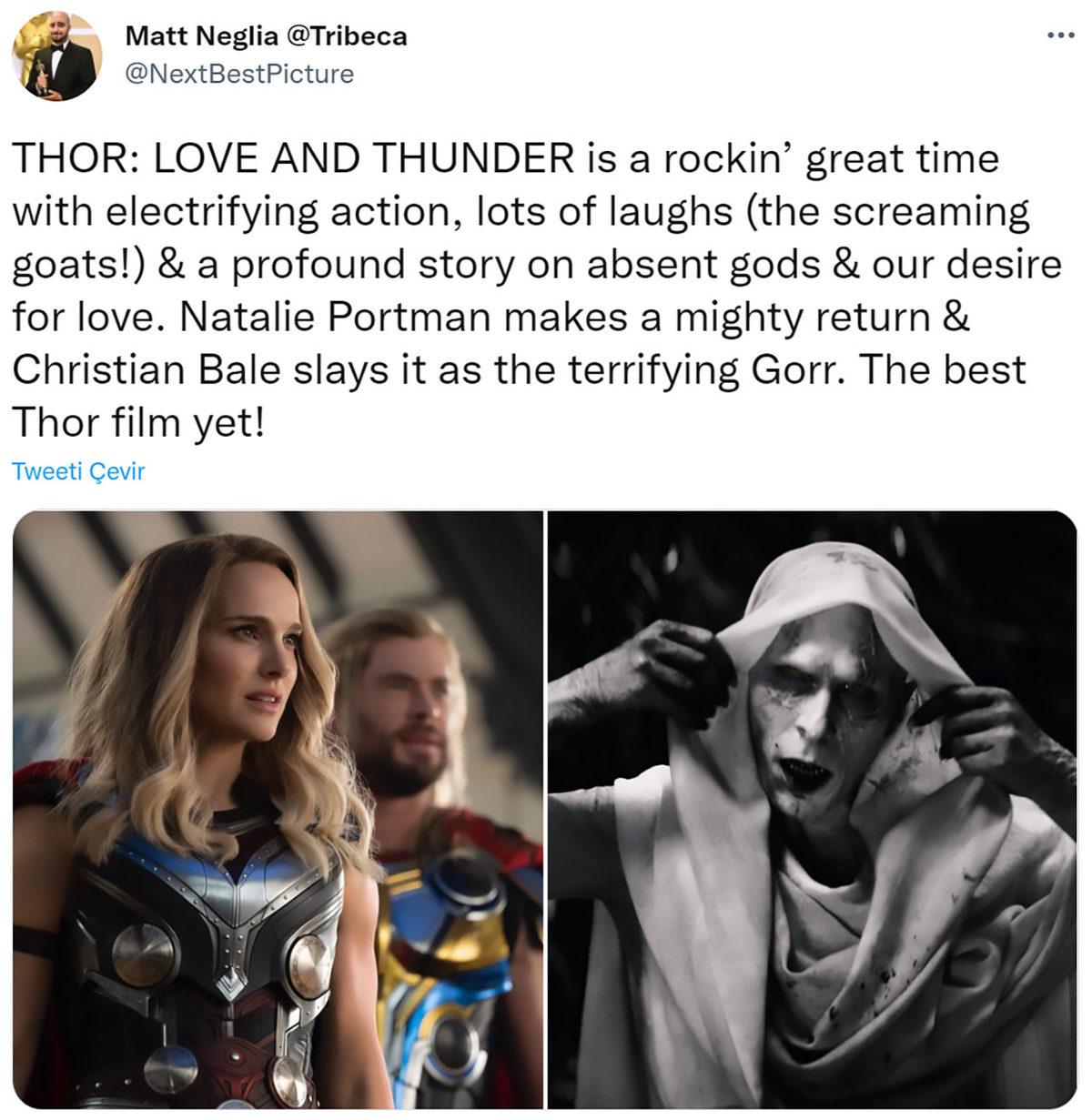 Thor: Love and Thunder Filminden İlk Tepkiler Geldi: En İyi Thor Filmi Olabilir mi?