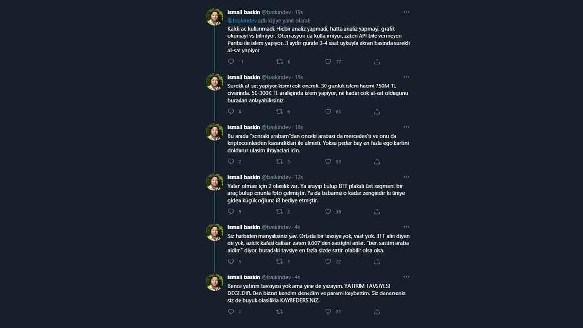 Bir Türk, İddialara Göre Kripto Para Birimlerinden Al-Sat Yaparak 2 Ayda 3 Milyon TL Kazandı
