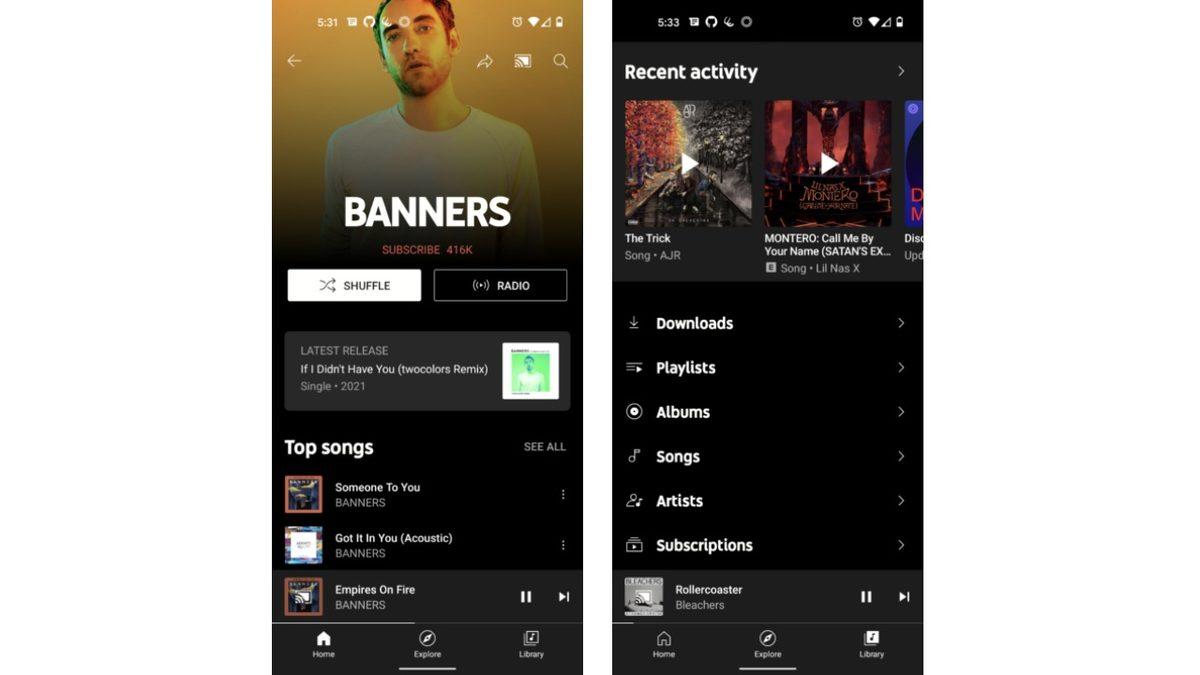 YouTube Music’in Uygulama İçi Simgeleri Değişiyor: İşte İlk Görüntüler