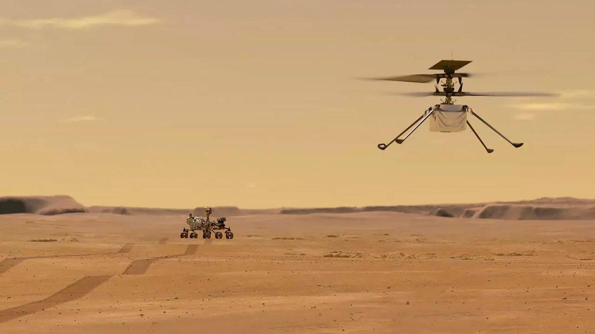 NASA, Mars Helikopteri Ingenuity’den Gelen İlk Renkli Fotoğrafı Paylaştı