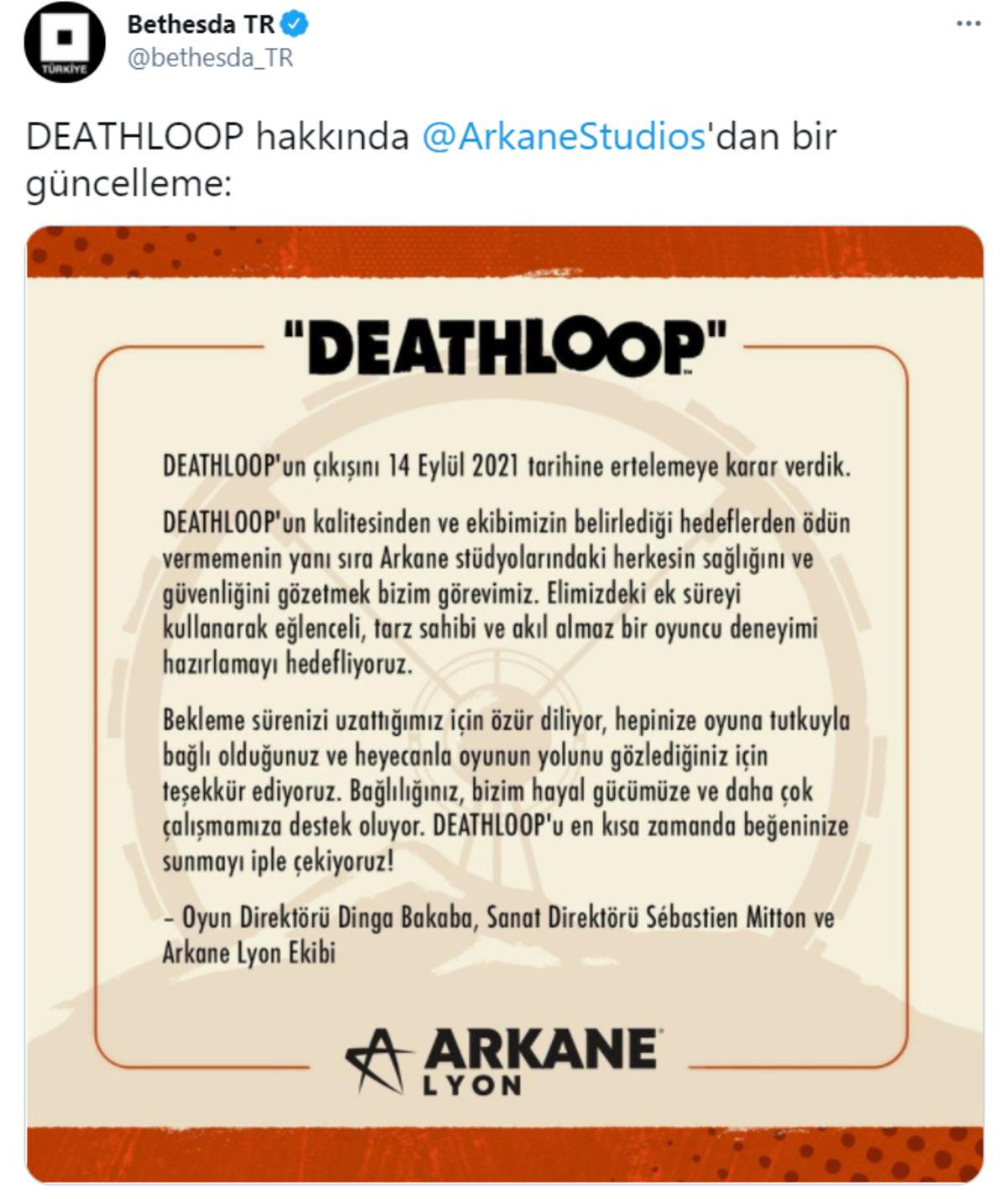 Zaman Döngüsü Temalı PS5 Oyunu Deathloop, Bir Kez Daha Ertelendi
