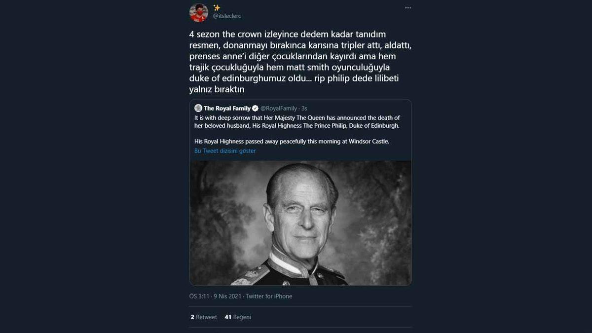 Prens Philip’in Ölümü, Netflix Dizisi The Crown’u Twitter’ın Gündemine Taşıdı