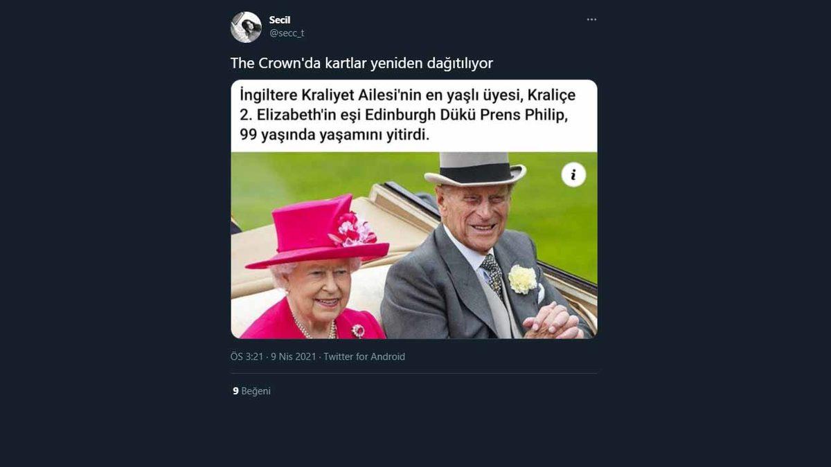 Prens Philip’in Ölümü, Netflix Dizisi The Crown’u Twitter’ın Gündemine Taşıdı