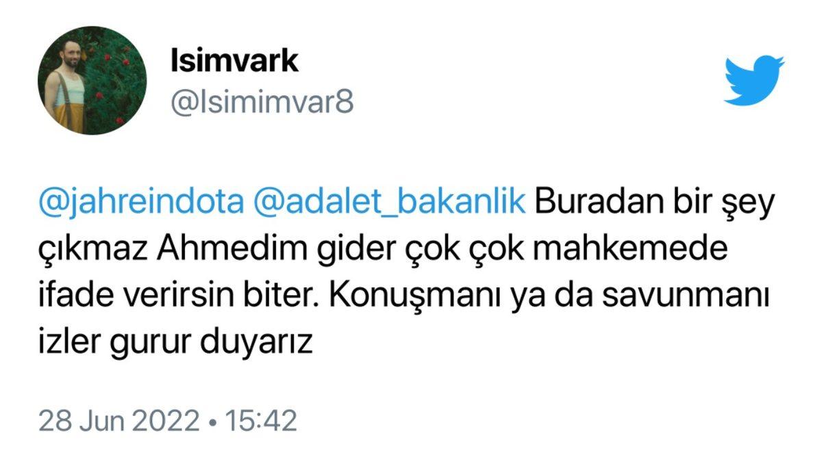 Jahrein, Cemaat Liderinin Ölümüyle Alakalı Tweeti Yüzünden Davalık Oldu