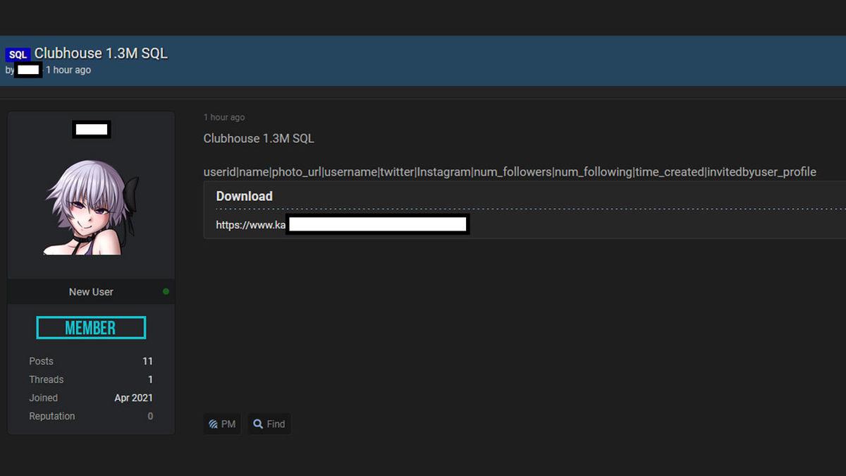 Sosyal Medya Devlerinin Kara Haftası: 1,3 Milyon Clubhouse Kullanıcısının Bilgileri Ücretsiz Olarak İnternette Yayınlandı