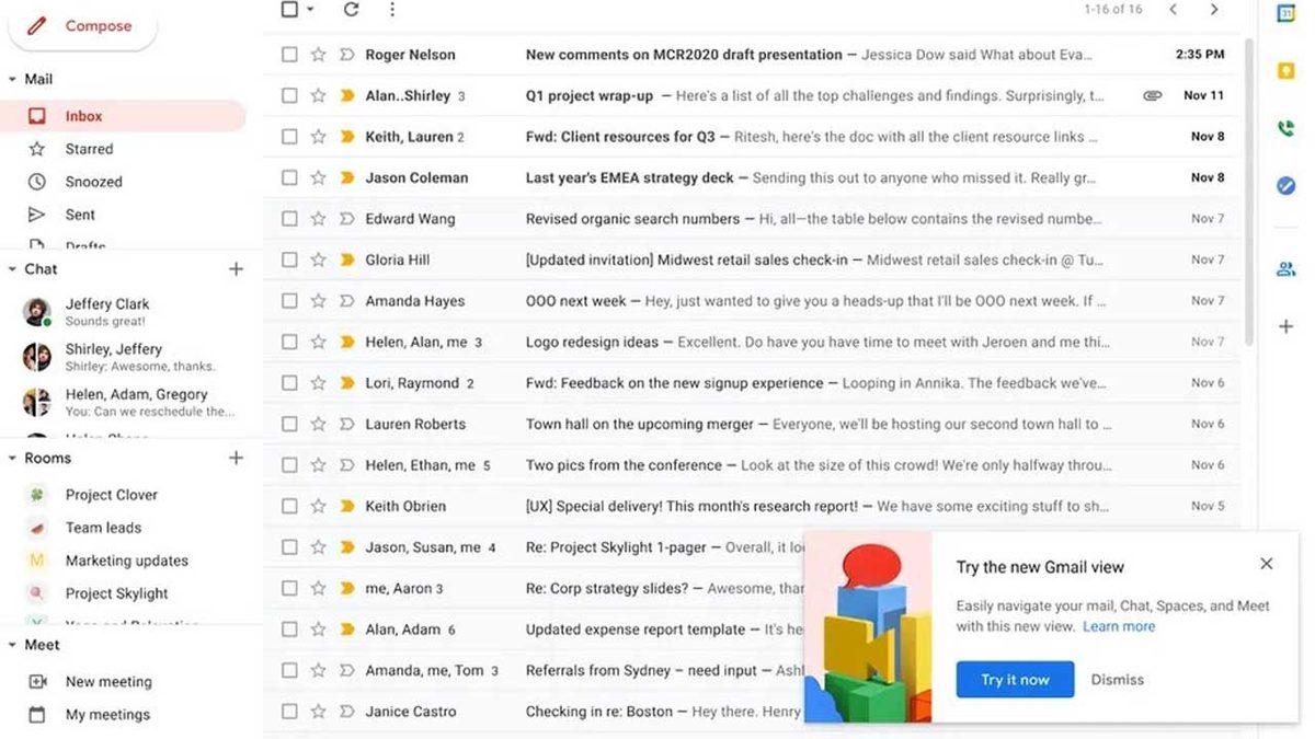 Gmail Tasarımı Yine Değişiyor: Adeta Mobil Uygulamaya Dönecek