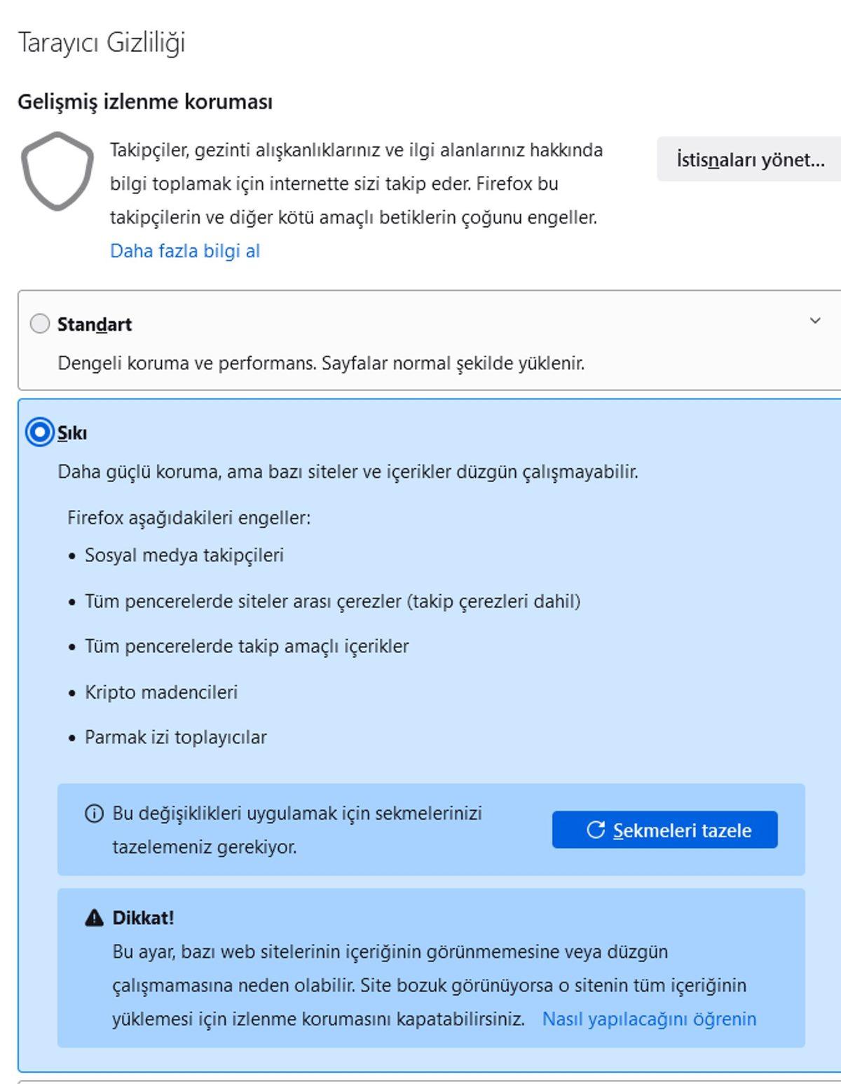 Mozilla Firefox,  Yeni ’Gizlilik’ Özelliğini Kullanıma Sundu: Artık Girdiğiniz Siteler Şirketler Tarafından İzlenemeyecek