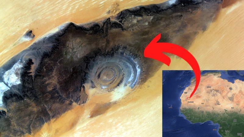 Sahra Çölü’ndeki Bu Esrarengiz Göz Şekli Neyin Nesi? İçine Koca Bir Şehir Sığıyor!