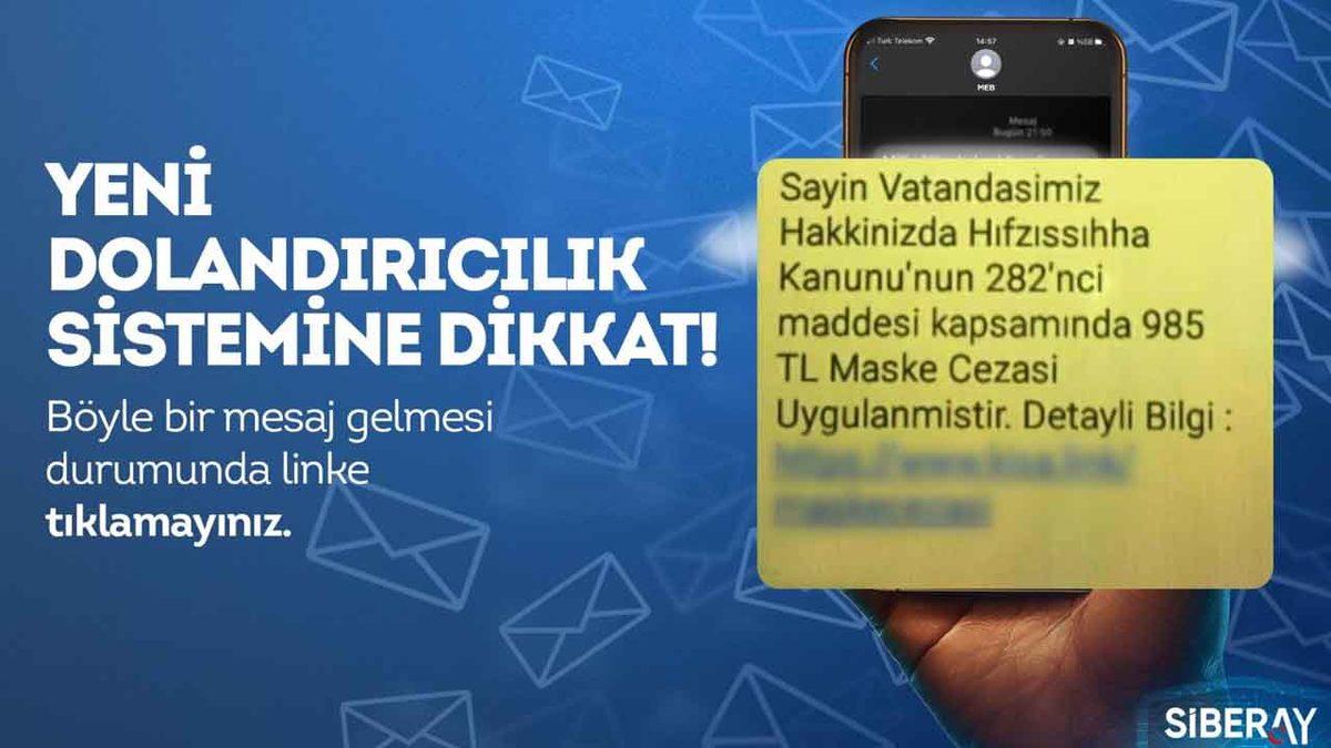 EGM’den ’Maske Cezası’ Mesajlarıyla İlgili Uyarı: Bağlantılara Tıklamayın