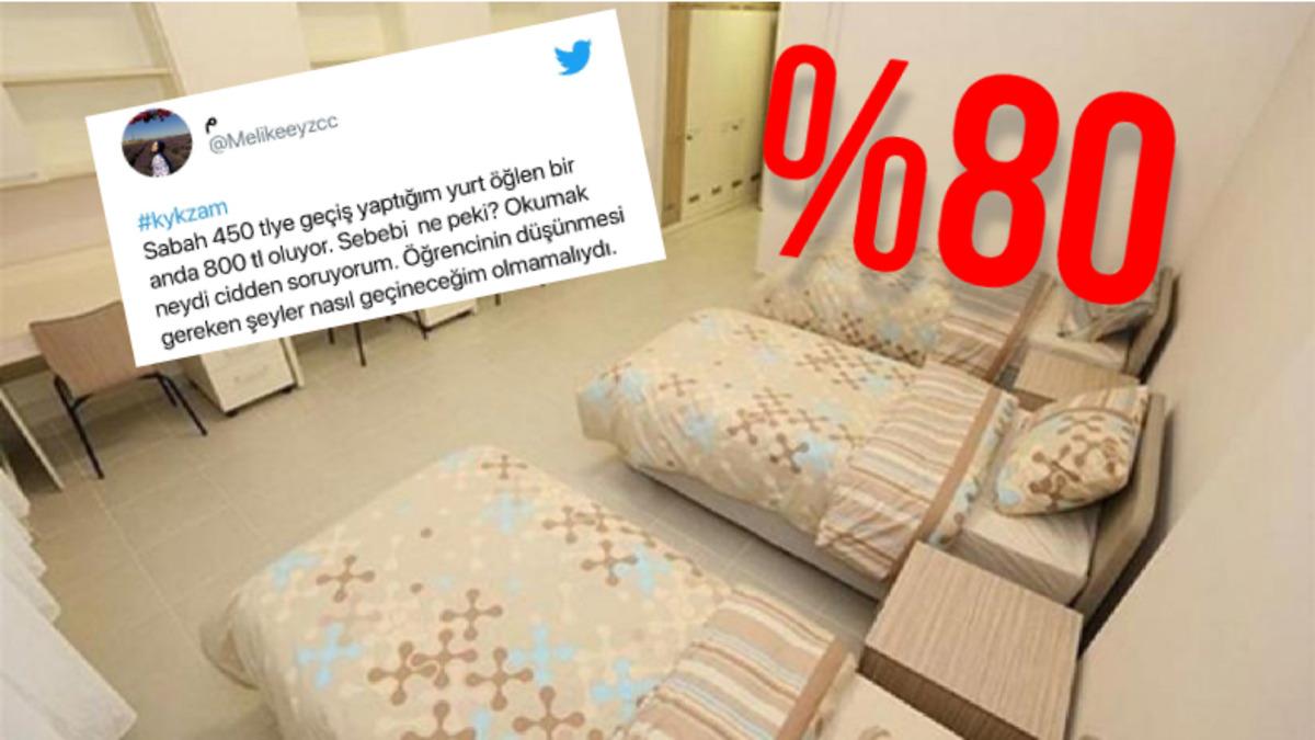 KYK Yurt Ücretlerine %80 Zam Geldi: Sosyal Medyada Öğrenciler Adeta İsyan Etti