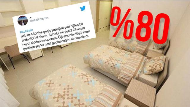 KYK Yurt Ücretlerine %80 Zam Geldi: Sosyal Medyada Öğrenciler Adeta İsyan Etti